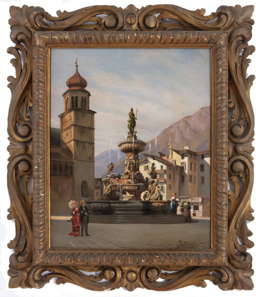 adolfo dalbesio: Piazza del duomo Trento